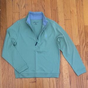 Johnnie-O Boys Mint Zip-Up Sweater